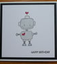 Child's Birthday Card - Robot - Image 4
