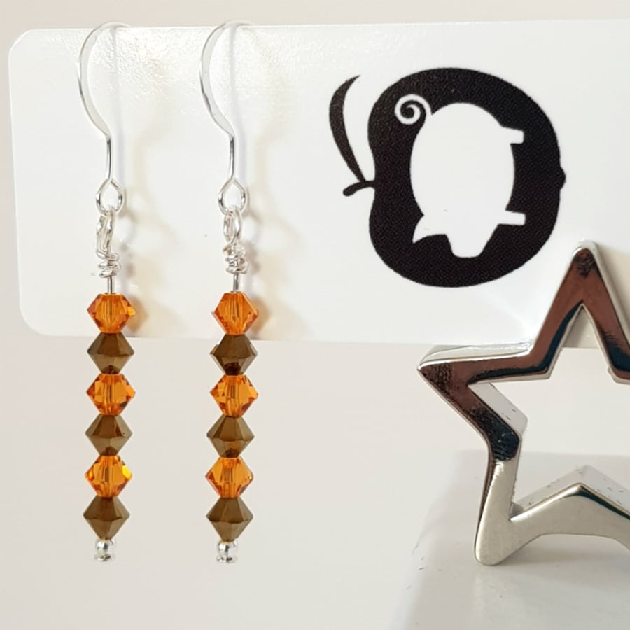 Swarovski vintage style crystal earrings