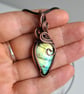 Natural Labradorite & Copper Pendant Necklace Gift Crystal Jewellery Jewelry - Image 4