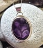 Handmade sterling silver and amethyst pendant  - Image 1