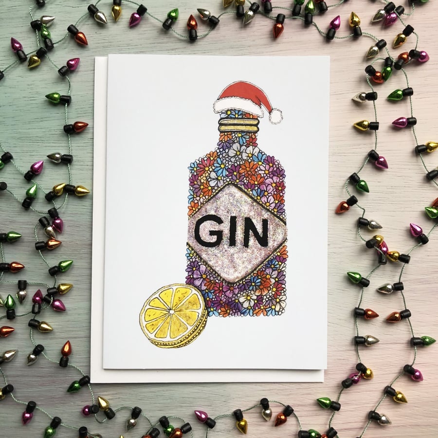 SALE! Gin Christmas Card