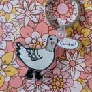 Pirate pigeon keyring