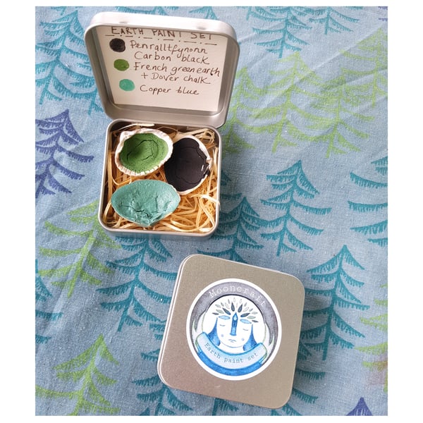 Natural earth paint set
