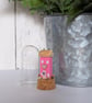Miniature Glass Cloche with Wooden Cottage Home Decor  - Image 4