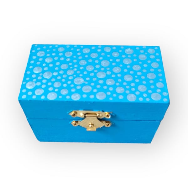 Small wooden trinket box