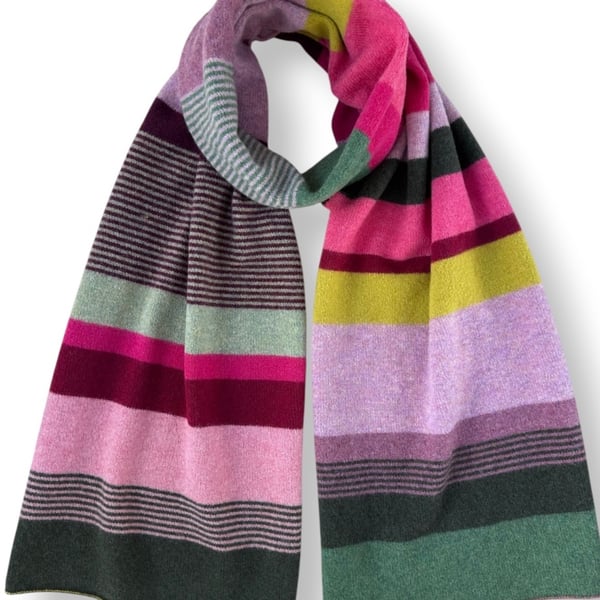 Engineered Stripe Big Scarf