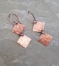 Rustic Copper Earrings - Image 1