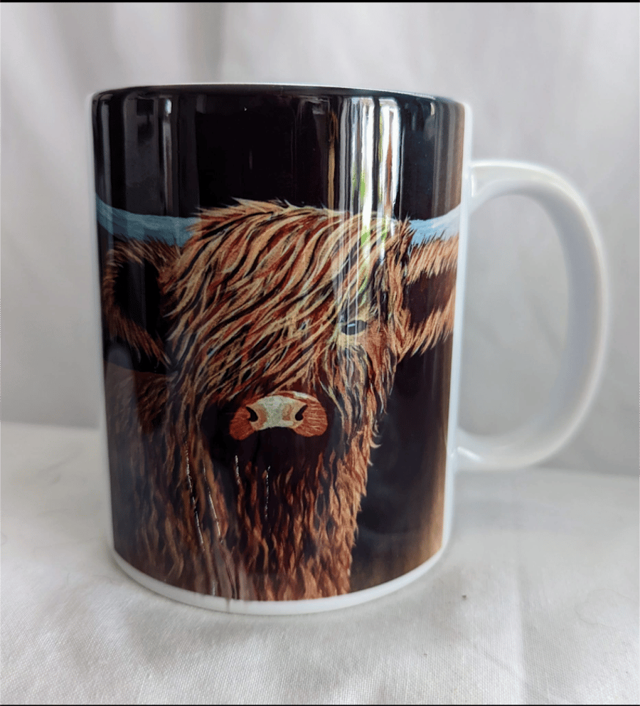 Charlie highland cow mug