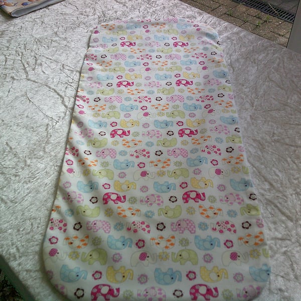 Pastel Elephants Burp Cloth