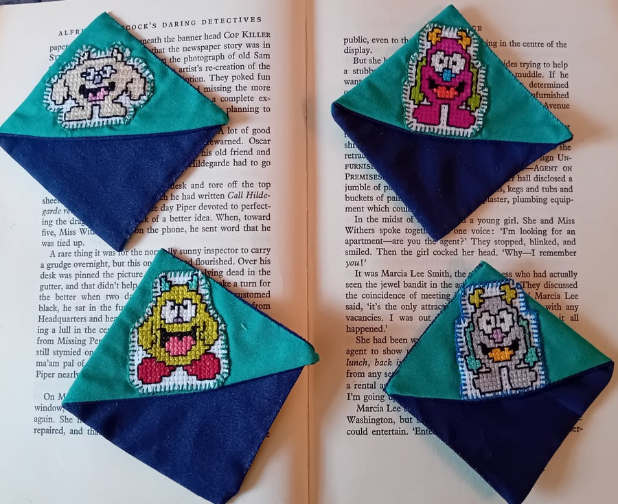 Handmade Monster Corner Bookmarks – Fun, Quirky, and Upcycled!