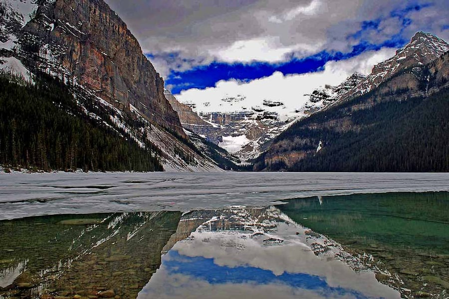 Lake Louise Victoria Glacier Banff Canada Photograph Print