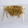 50 x 20 mm Gold Plated Head Pins