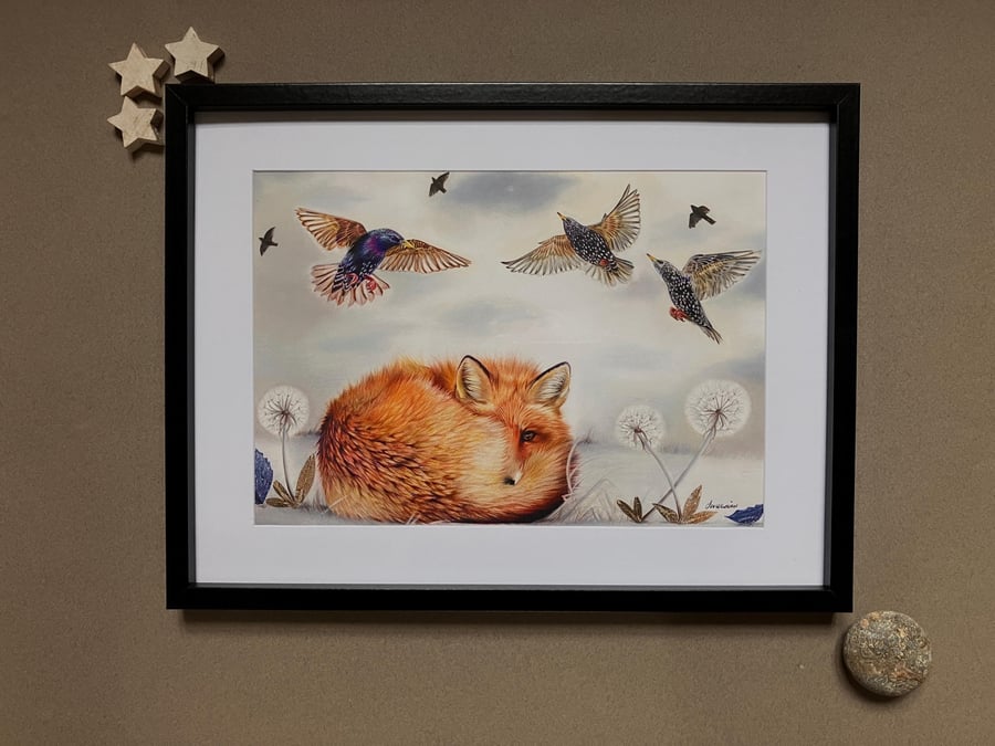 Afternoon Nap Framed Giclee Print