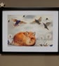 Afternoon Nap Framed Giclee Print