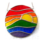 Rainbow Waves Stained Glass Suncatchers 026
