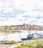 Wells-Next-The-Sea Greeting Card A5 Boats and Harbour View 