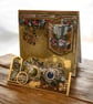 Steampunk Stepper Birthday Card. Steampunk Celebration Card. - Image 5