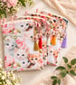 Handmade Tablet Sleeve with Detachable Shoulder Strap Padded Fabric Tablet Case - Image 3