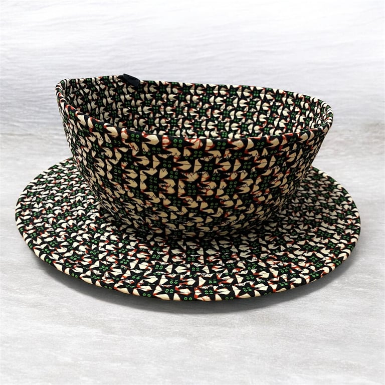 Hand Made Jelly Roll Fabric Bowl Set