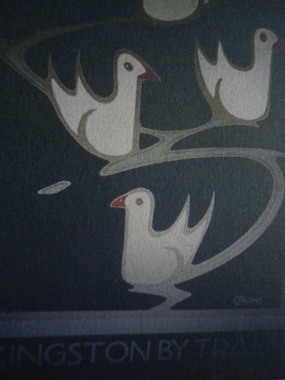 Kingston Tram 1937,  unframed ,mounted,free hook & easel, Ref 6804