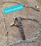 Hand Stamped Bar Pendant  - Image 1