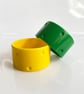 Large colourful polka dots cuff bracelets  - Image 2