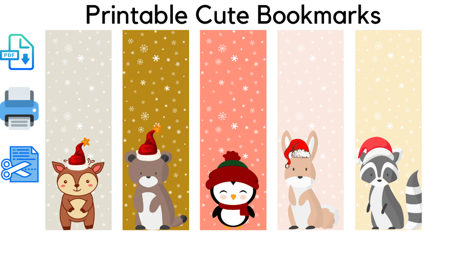 Printable Cute Bookmark