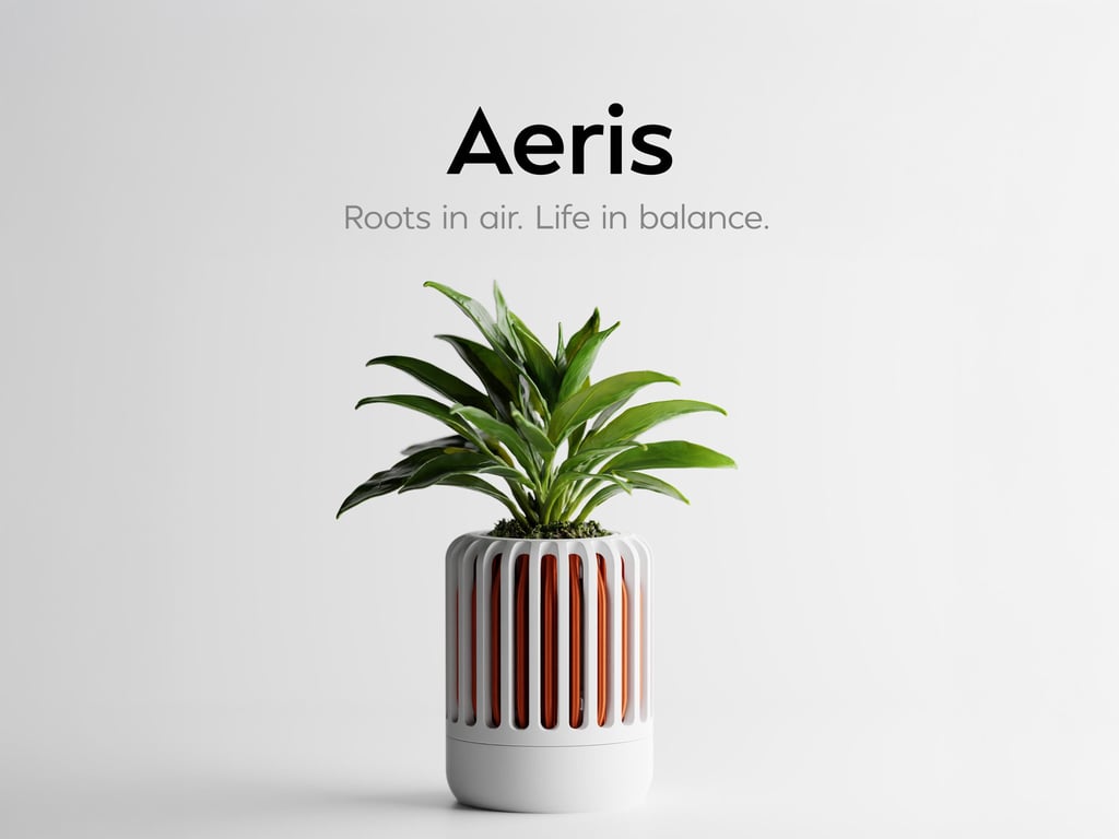 Modern Ribbed Planter with Airflow Handmade 3D Printed Plant Pot Orchid Planter