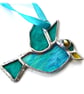Bird Mini Suncatcher Stained Glass Handmade Colour Choice Gift - Image 5