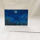 Moongazing - Greetings Card
