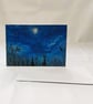 Moongazing - Greetings Card
