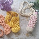 Crochet Cotton Water Bottle Holder Carrier 