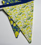 Handmade Fabric Bunting 10 flags: Lemons Home Decor - Image 5