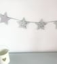 Silver Themed Star Garland - Perfectly Imperfect - Image 2
