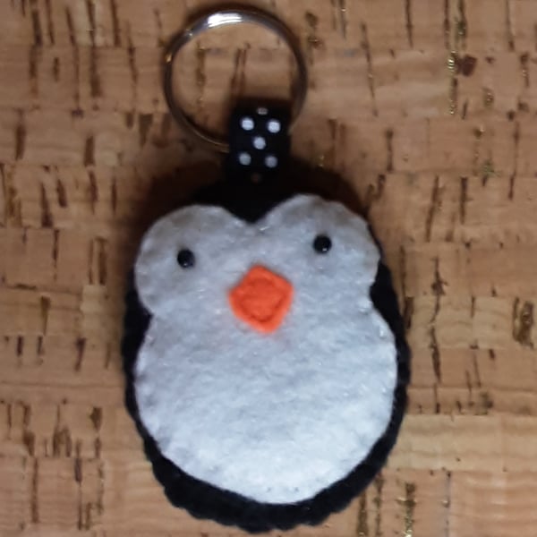 Penguin Felt Keyring - Bag Charm