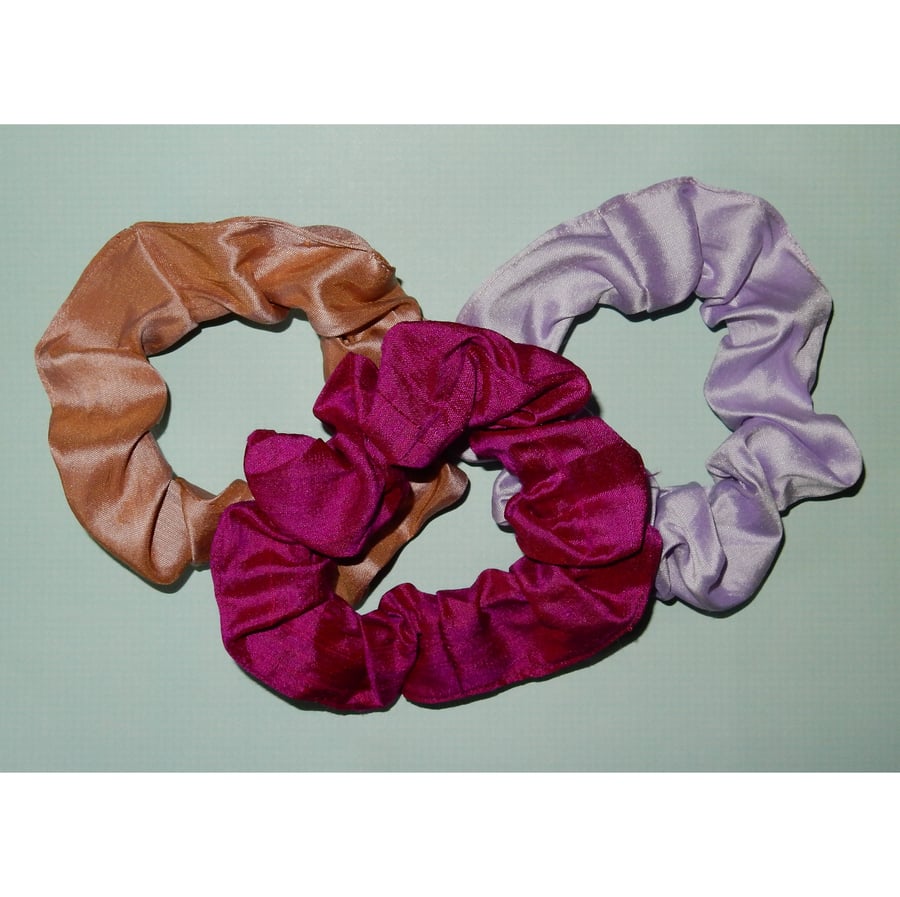 Silk scrunchies