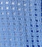 Crocheted Pale Blue  Mesh Infinity Scarf with a Twist - Merino Wool  - Image 4