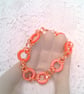 Bracelet Made with Byzantine Chain Maille and Pink Shell Rings, Gift for Her - Image 6