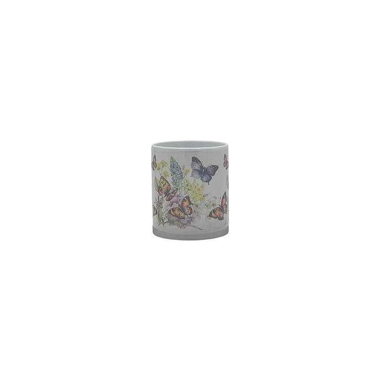 Watercolour Butterfly & Wildflower Mug