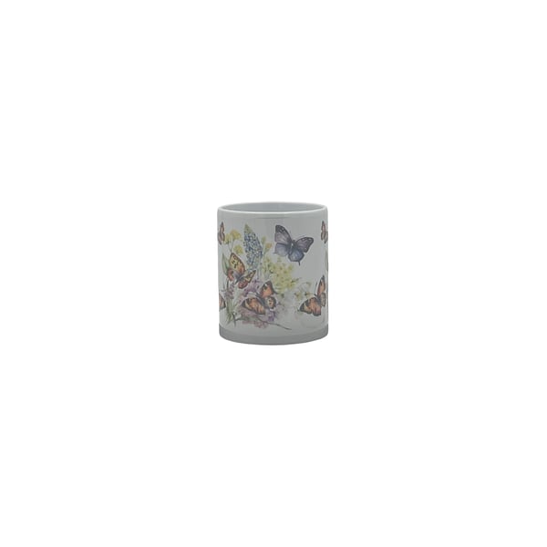 Watercolour Butterfly & Wildflower Mug