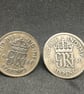 Lucky silver sixpence cufflinks - Image 2