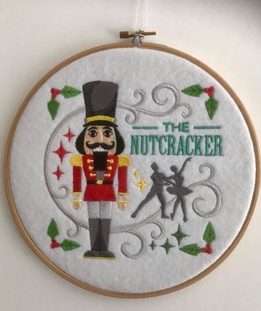 Hooped Embroidered Nutcracker 