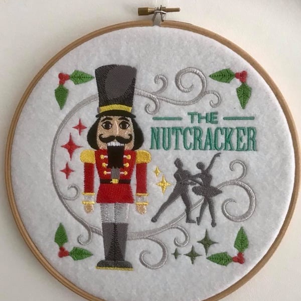 Hooped Embroidered Nutcracker 
