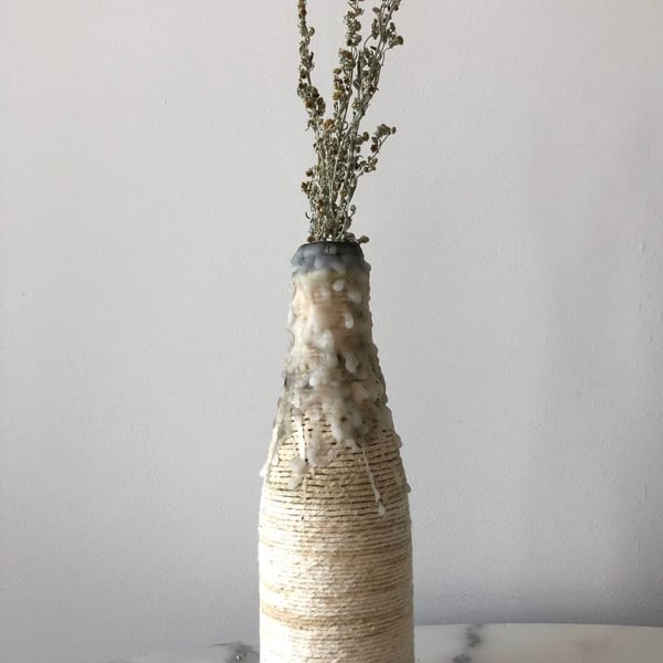 Handmade bottle-vase (18 cm)
