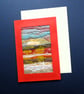 Individually Hand Crafted Textile Blank Card