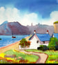 Croft, Isle Of Skye, Original Watercolour, Scotland in 14 x 11'' Mount - Image 1