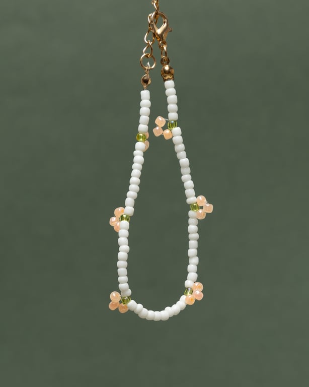 Beaded Peach Bracelet - Smoothie Collection.