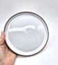 Handmade Ceramic Plate with White Glaze
