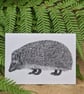 European hedgehog card