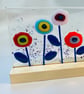 Pop art flower glass suncatcher.  - Image 4